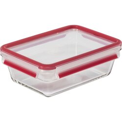 Emsa Clip&Close Glass Food Container 1,3 L red Cene