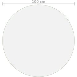 vidaXL Zaštita za stol prozirna Ø 100 cm 2 mm PVC Cijene