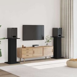 vidaXL stalci za zvučnike 2 kom crni 30x30x95 cm konstruirano drvo Cijene