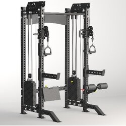 Dual ADJUSTABLE PULLEY + SQUAT RACK 2-u1 Cene