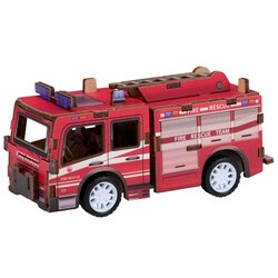 Eddy Toys Drvena 3D slagalica Vatrogasno Vozilo Cene