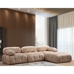 Antalya L1 O1 1R Puf Bubble Corner Ugaona garnitura, Krem Cene