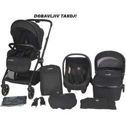 Coccolle otroški voziček 3in1 lissia anthracite Cene