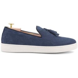 Duca di Morrone Slips on Diego - Suede Light Blue Modra Cene