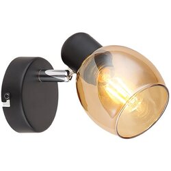 Mitea Lighting M195110 crna+braon spot lampa 1xE14 40W Cene