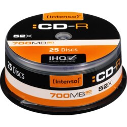 Intenso cd-r 700MB (80 min.) pak. 25 komada cake box - CD-R700MB/25Cake Cene