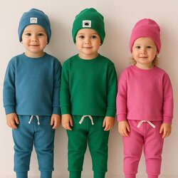 Kids&Sweets wowo kids komplekt set 3: pantalone, dukserica, kapa - tomno zelena Cene