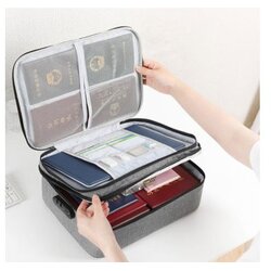 HOMEMATE Organizator za dokumente sive boje 37*27*10cm Cene