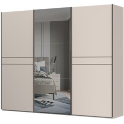 Jela Jagodina klizni plakar sa ogledalom PK281-OG/OP - Kolekcija Opera - Kašmir mat lak/Kašmir mat lak - 272x224x61cm Cene