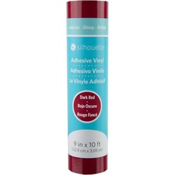 Silhouette Glossy Permanent Vinyl - 22,9 cm x 3 m - Dark Red Cene