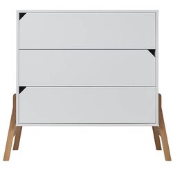 BELLAMY Lotta komoda s 3 predali, bela Cene