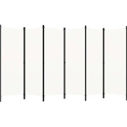 vidaXL Sobna pregrada sa 6 panela krem-bijela 300 x 180 cm Cijene