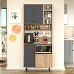Hanah home RE6-SA oakanthracite multi purpose cabinet Cene
