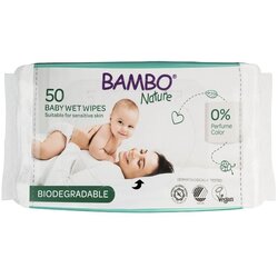 Bambo Nature vlažne biorazgradive maramice A50 17x20cm Cene
