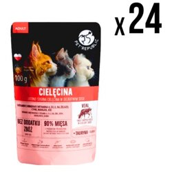 Pet Republic kesica za mačke teletina 100g x24 komada ( 5733 ) Cene