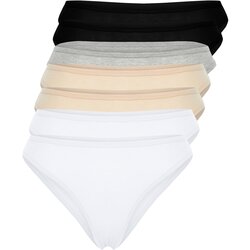 Trendyol Curve 2 White - 2 Skin - 1 Gray - 2 Black Packed Panties Cene