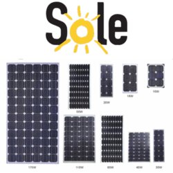 Sole SL10 10W Monokristalni solarni panel Cene