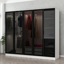 Hanah home ormar Kale 225x190x52cm Belo-Crni Cene
