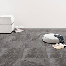 vidaXL Samoljepljive podne obloge PVC 5,11 m² crne s uzorkom Cijene