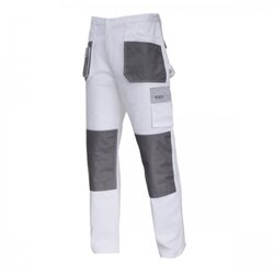 Lahti Pro delovne hlače L40513, bombaž, XL (54), bela/siva Cene