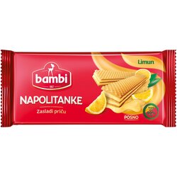 Bambi napolitanke limun 185g Cene