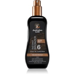 Australian Gold Spray Gel Sunscreen With Instant Bronzer zaštitni sprej za sunčanje s bronzerom SPF 6 237 ml Cijene