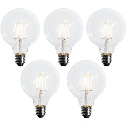 LUEDD Komplet 5 E27 zatemnitvenih LED žarnic G95 5W 450 lm 2700K Cene