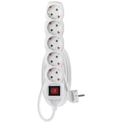 Emos Podaljšek SCHUKO 2 m / 5 vtičnic / s stikalom / beli / PVC / 1 mm2 Cene