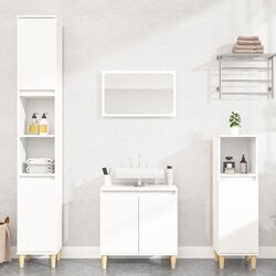 vidaXL 3-dijelni set kupaonskog namještaja bijeli konstruirano drvo Cijene
