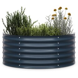 Blumfeldt high Grow Half Circle, polukružna povišena gredica, 105 x 60 x 43 cm, izrađena od valovitog čeličnog lima, jednostavna za sastavljanje, otporna na hrđu i mraz Cene