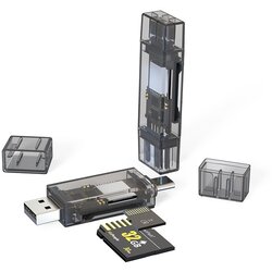 INF Bralnik kartic USB Type-C + USB za dvojne kartice SD/TF, 128G, (5000129868) Cene