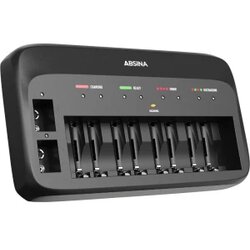 Absina 301003 brzi punjač ne nikalj-metal-hidridni, nikalj-kadmijev 9 v block, micro (aaa), mignon (aa) Cene