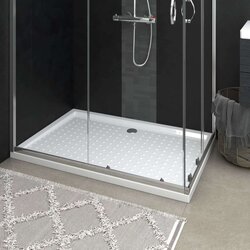 vidaXL Tuš kad s pikami bela 80x120x4 cm ABS Cene