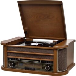 Reflexion HIF2004BT Retro stereo uređaj bežični prijem, Bluetooth®, gramofon, CD, USB, uklj. daljinski upravljač 2 x 40 Cene