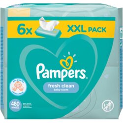 Pampers vlažilni robčki Fresh Clean 6x80 kos (480 kos) Cene