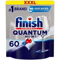 Finish Powerball Quantum All in 1 kapsule za strojno pranje posuđa, 60 kom Cene