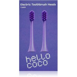 Hello Coco Electric Toothbrush Heads Purple nadomestne glave za zobno ščetko 2 kos Cene