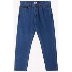 Obey Hlače Bender denim Modra Cene