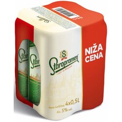 Staropramen pivo 4x500ml limenka Cene
