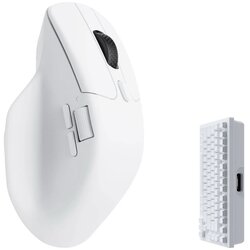 KEYCHRON M6 Wireless Mouse White / 4000 Hz, (22126388) Cene