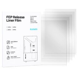 Aldor Elegoo FEP Film - Set of 3, Mars 5/Ultra Cene