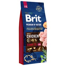 Brit PREMIUM BY NATURE Senior L-XL - suha hrana s piščancem za starejše pse velikih in velikanskih pasem - 15 kg, (21385735) Cene