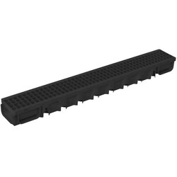 DAKOTA PVC kanalica Pegasus Plus Channel 130x75 sa PP rešetkom, crna Cene