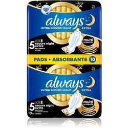 Always Ultra Secure Night Extra ulošci 10 kom Cijene