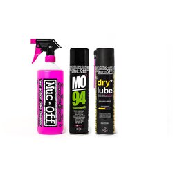  SET ZA ČIŠĆENJE, ZAŠTITU I PODMAZIVANJE MUC-OFF WASH DRY LUBE, PROTECT AND LUBE KIT Cijene