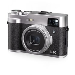 INF digitalni fotoaparat 5K s sprednjo in zadnjo kamero, iskalom, samodejnim ostrenjem, funkcijo proti tresljajem black, (21369923) Cene