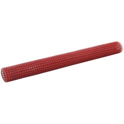 vidaXL Zicna mreza za ograjo jeklo s PVC oblogo 25x1,5 m rde Cene