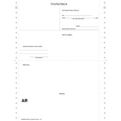 NARODNE NOVINE - EOP OBRASCI Kuverta s povratnicom 234x12"(6") 0+vrećica M 60 g/m2, kutija 1000 kompleta Cene