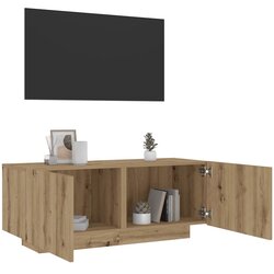 vidaXL TV ormarić boja artisian hrast 100x35x40 cm konstruirano drvo Cijene