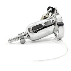 Black Label The Tap Stainless Steel Chastity Cage Cene